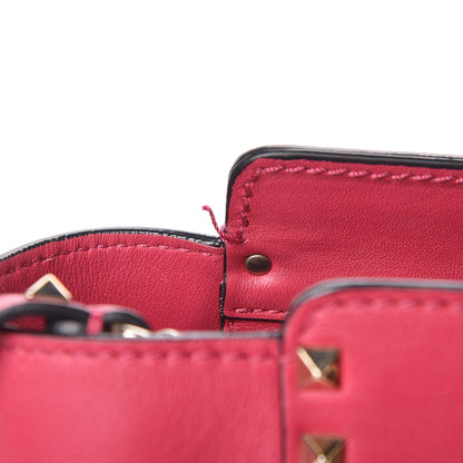 Valentino Garavani Vitello Rockstud Double Handle Tote Cyclamin 8 of 11
