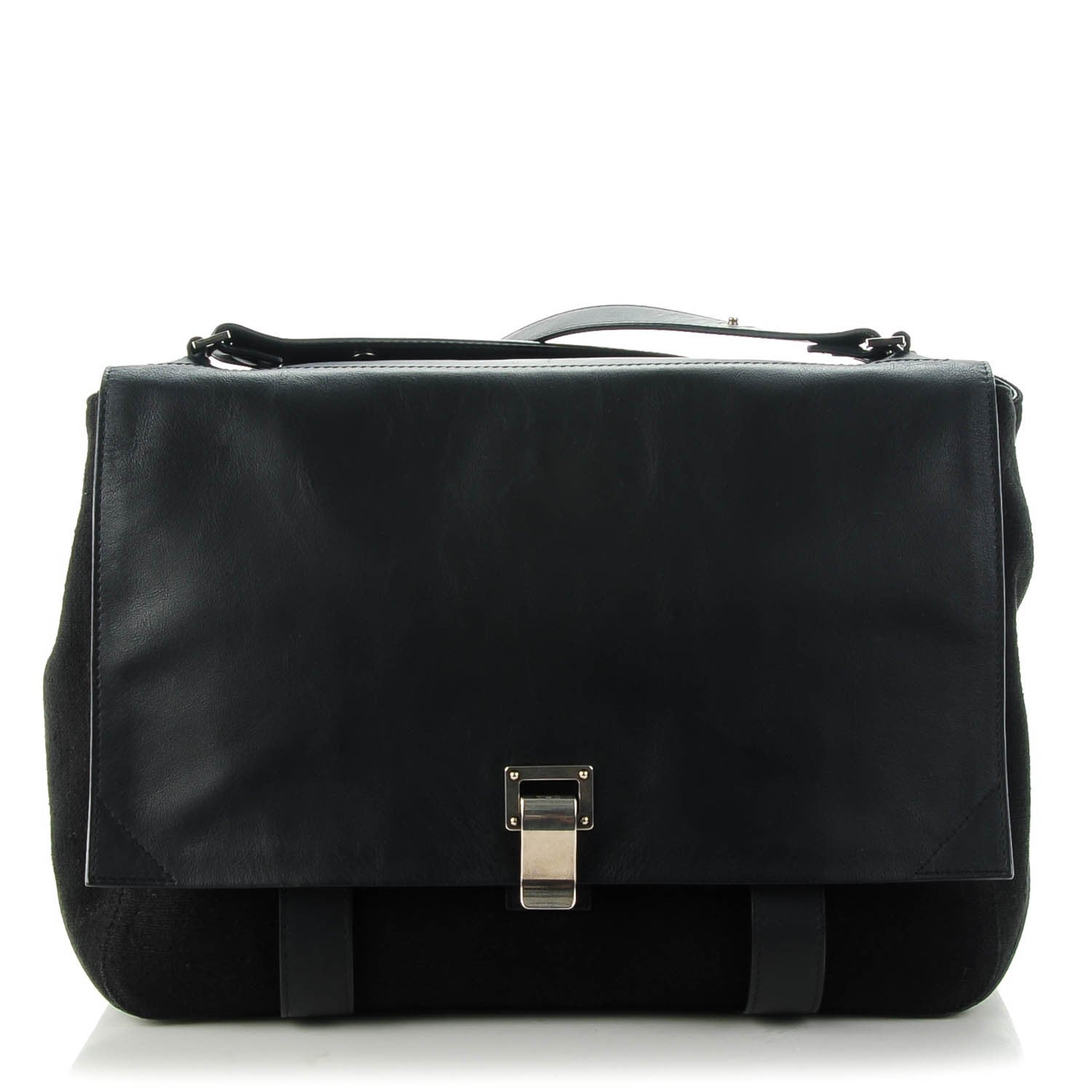 Proenza Schouler Calfskin Large PS Courier Black 1 of 7