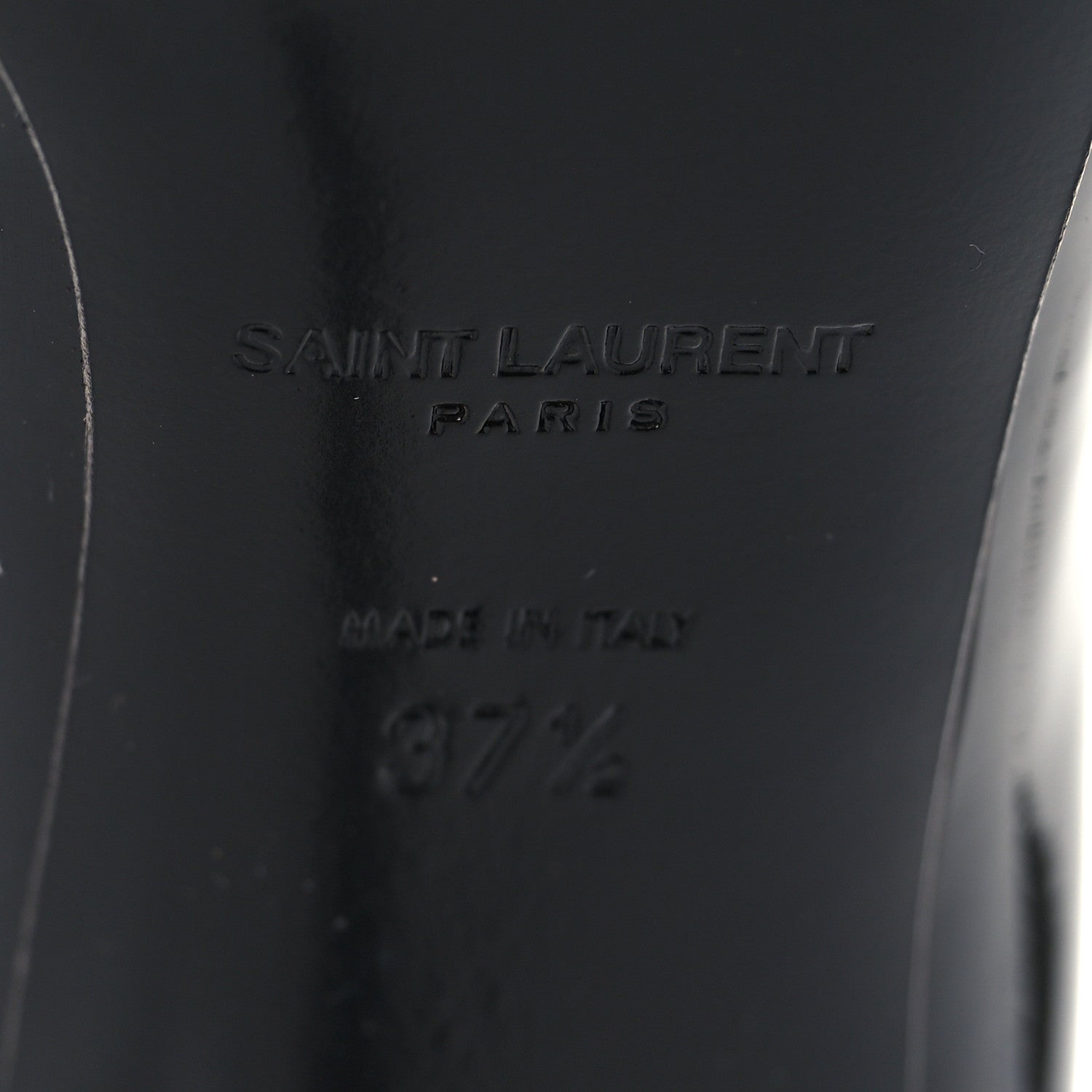 Saint Laurent Patent Classic Paris 105 Escarpin Pumps 37.5 Black 7 of 10