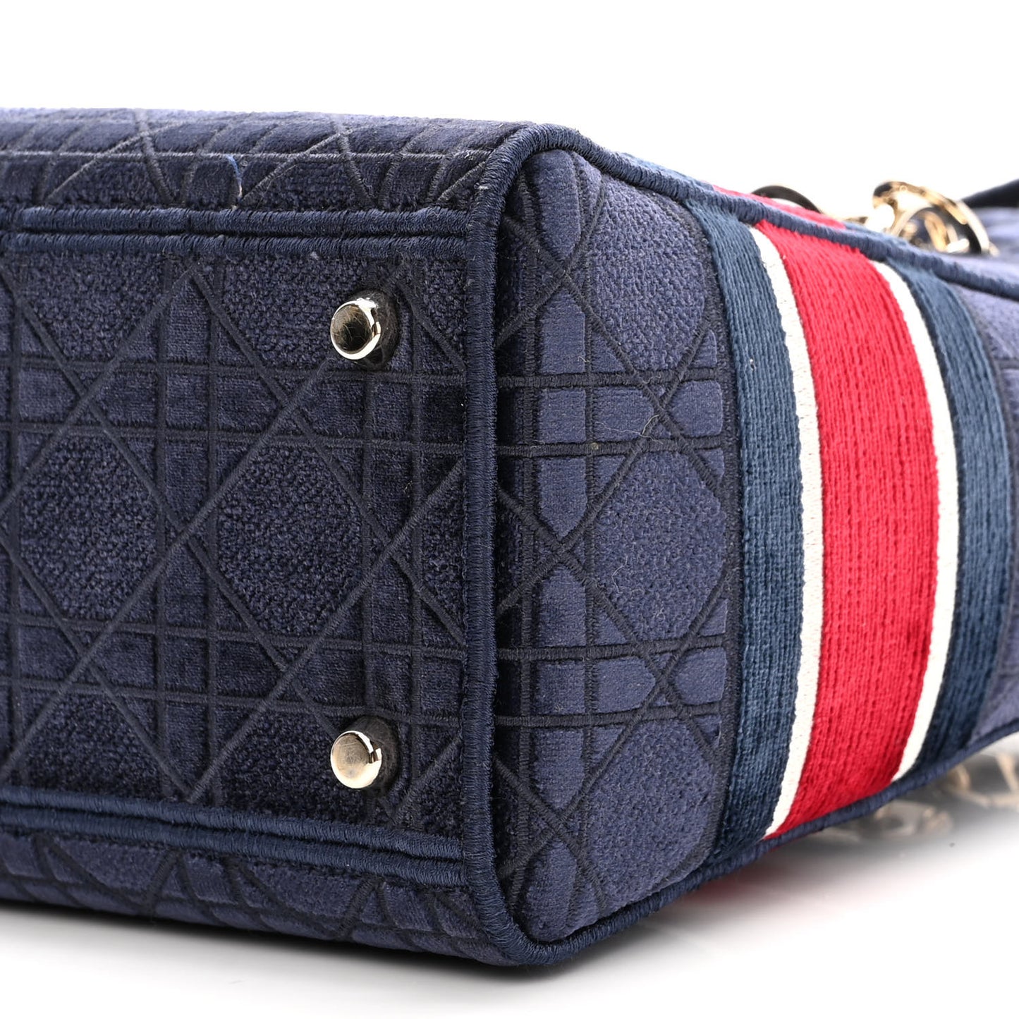 Velvet Cannage Medium Lady D-Lite Blue Red White