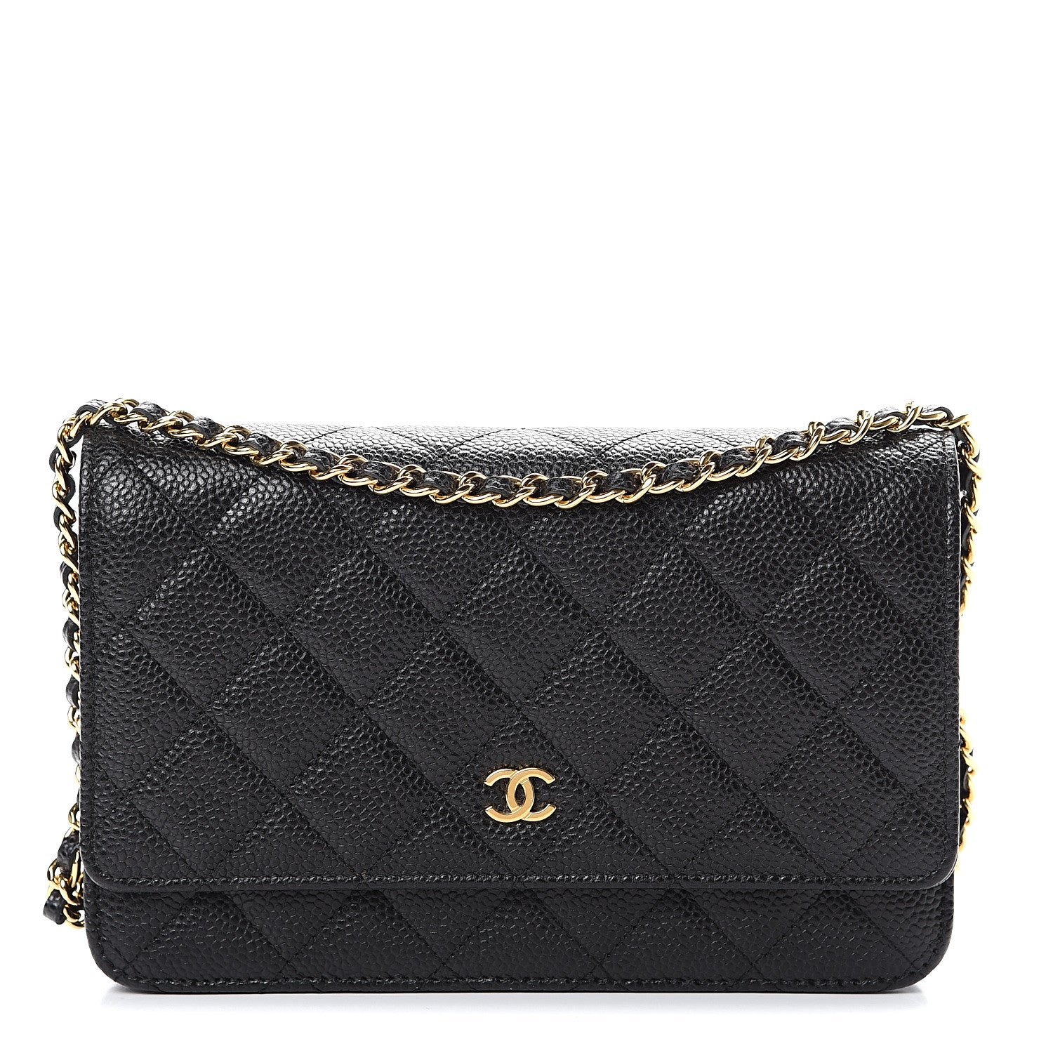 Chanel Caviar Quilted Wallet On Chain WOC Black 1 of 11