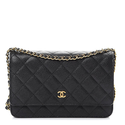 Chanel Caviar Quilted Wallet On Chain WOC Black 1 of 11