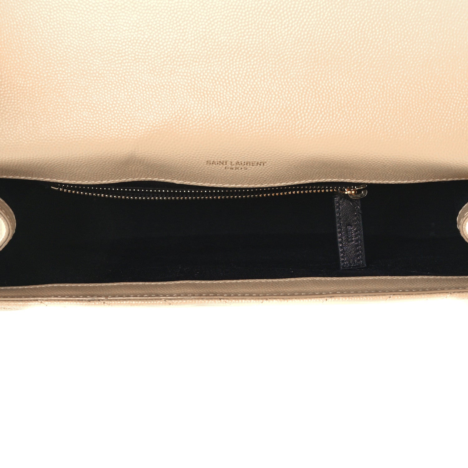 Saint Laurent Grain De Poudre Matelasse Chevron Large Monogram Satchel Nude Powder 5 of 11