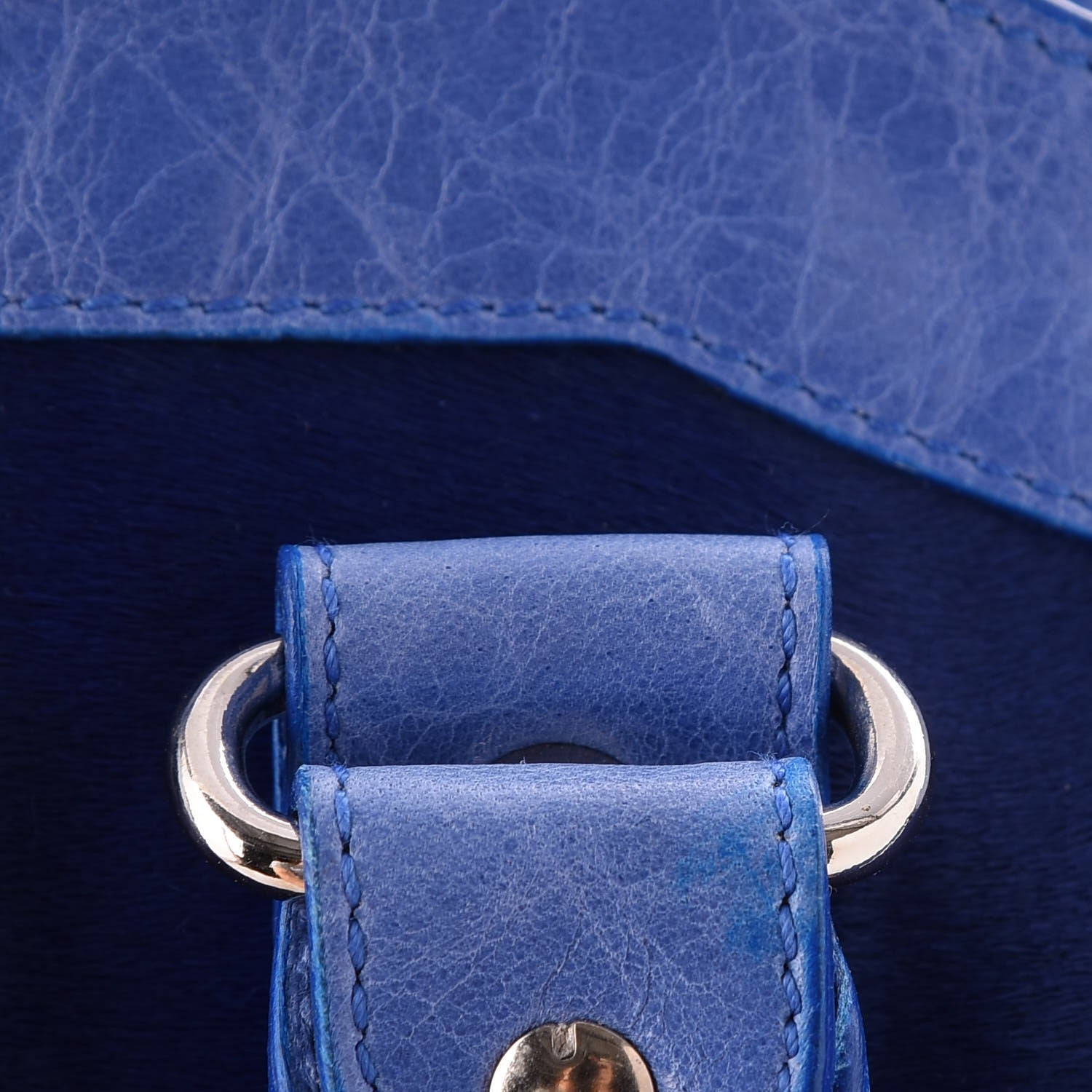 Balenciaga Chevre Pony Hair Classic Hardware City Bleuet 11 of 13