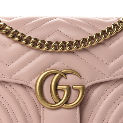 Gucci Calfskin Matelasse Small GG Marmont Shoulder Bag Perfect Pink 11 of 11