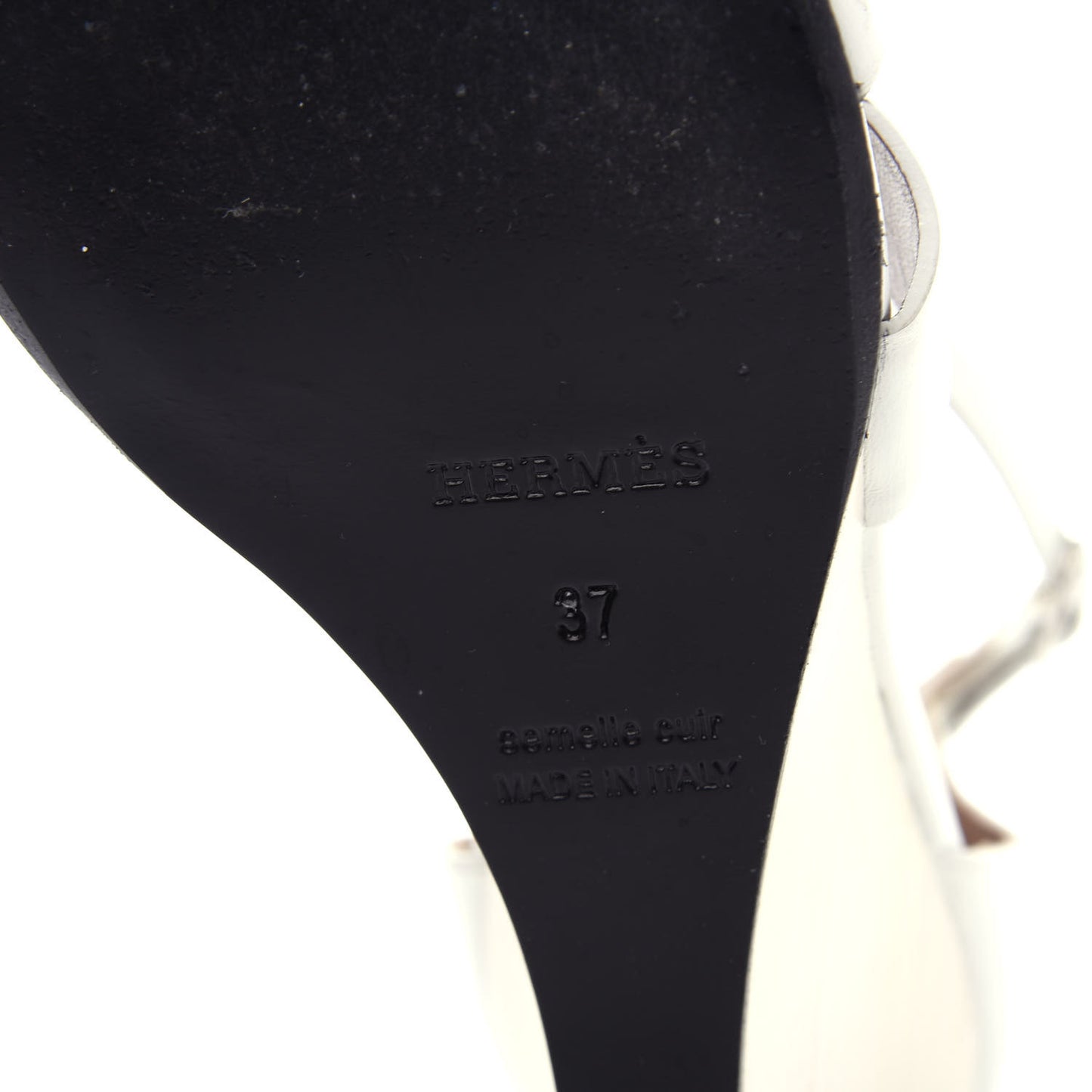 Calfskin Legend Wedge Sandals 37 White