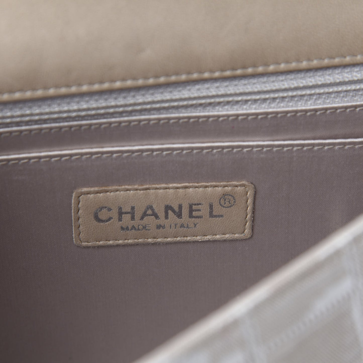 Nylon Medium Travel Flap Light Beige
