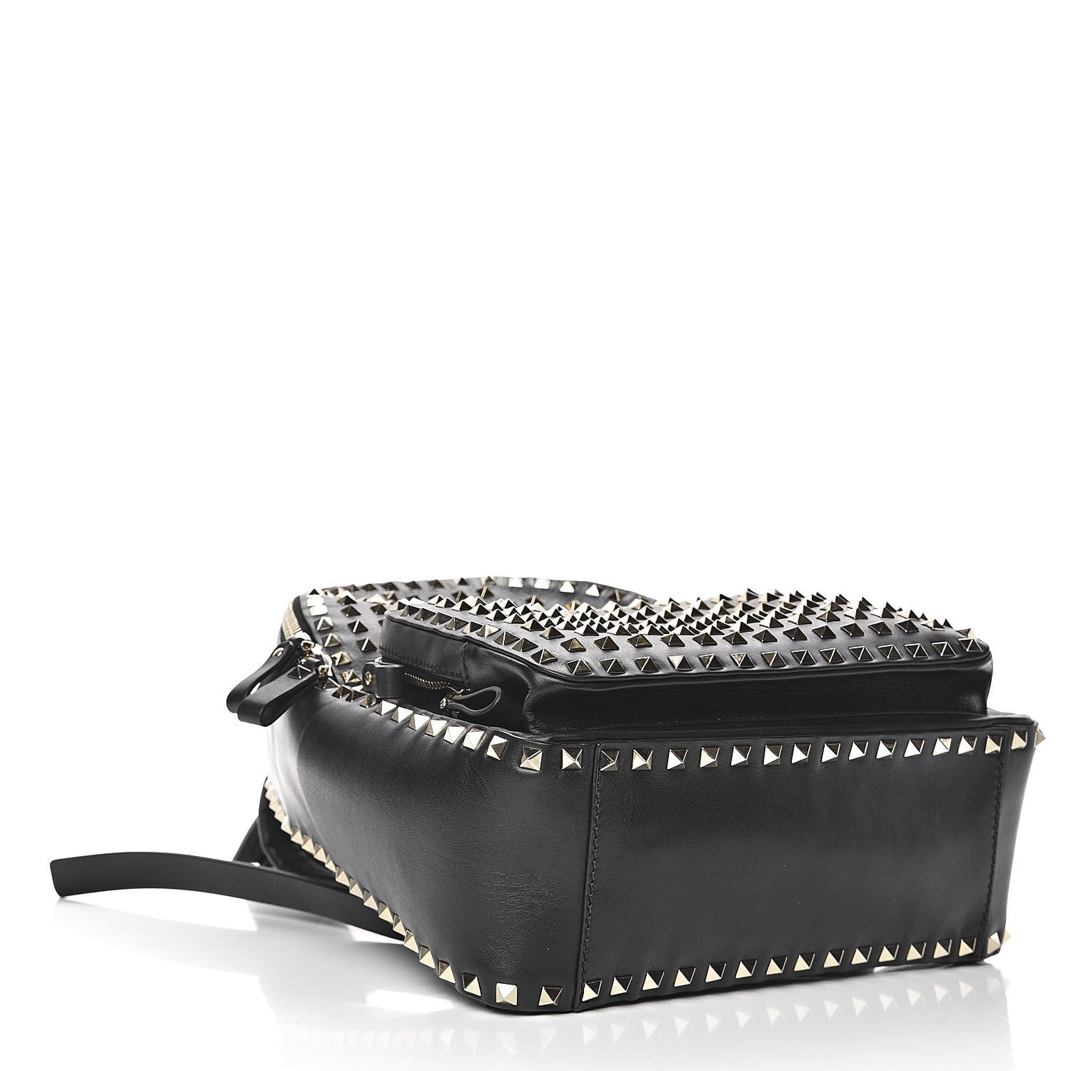 Valentino Garavani Calfskin Medium Rockstud All Over Backpack Black 4 of 9