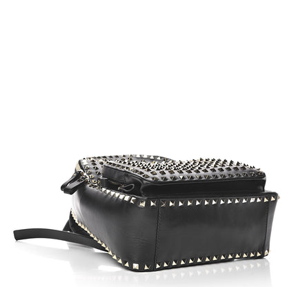 Valentino Garavani Calfskin Medium Rockstud All Over Backpack Black 4 of 9