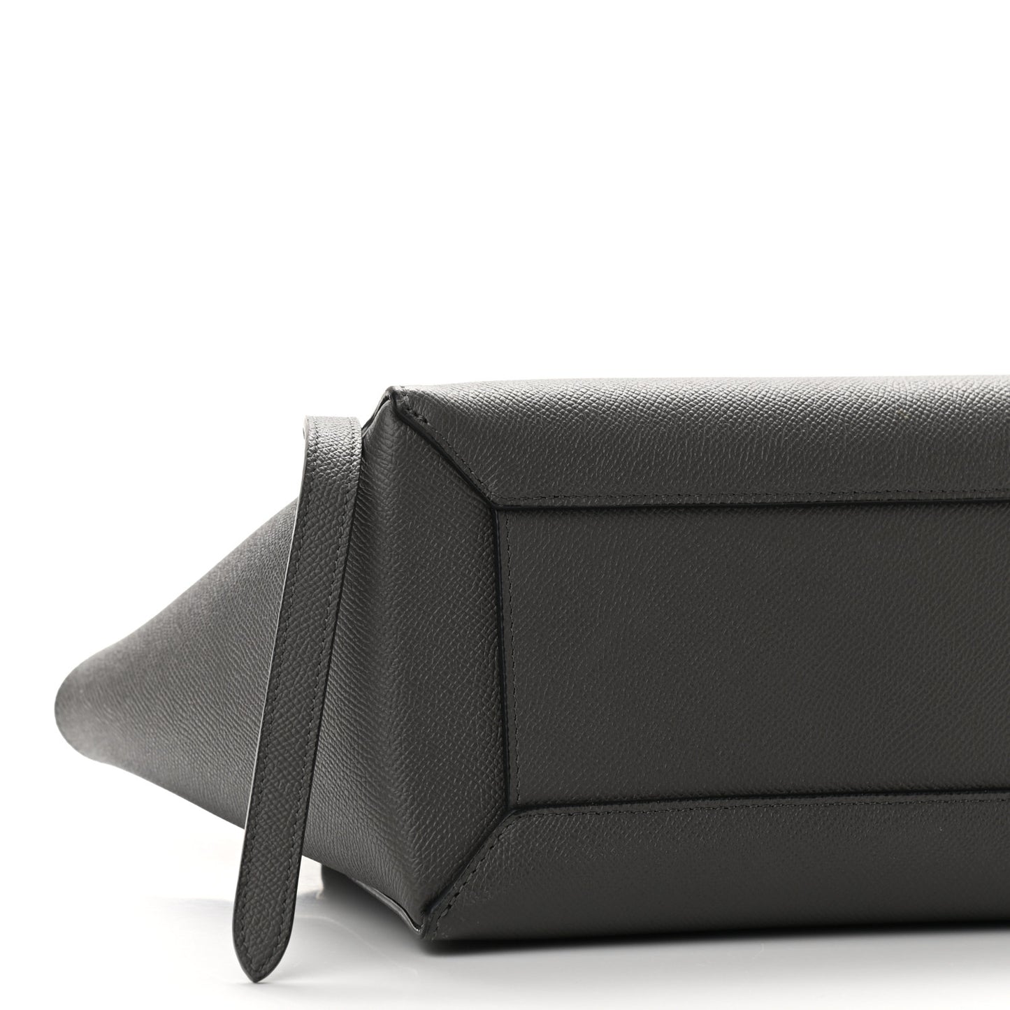 Grained Calfskin Micro Belt Bag Grey