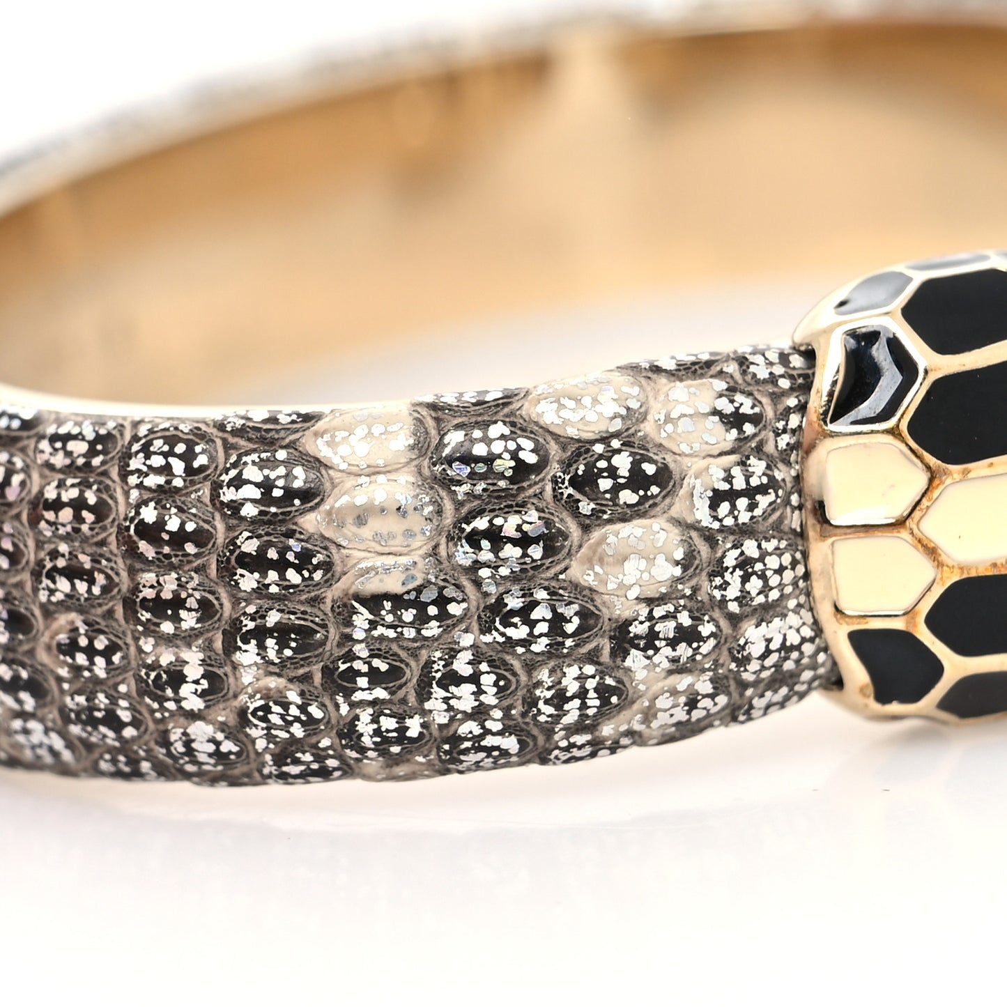 Metallic Karung Serpenti Forever Bracelet