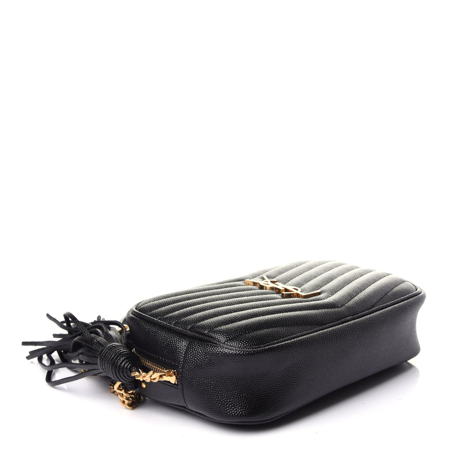 Grain De Poudre Matelasse Monogram Mini Lou Camera Bag Black