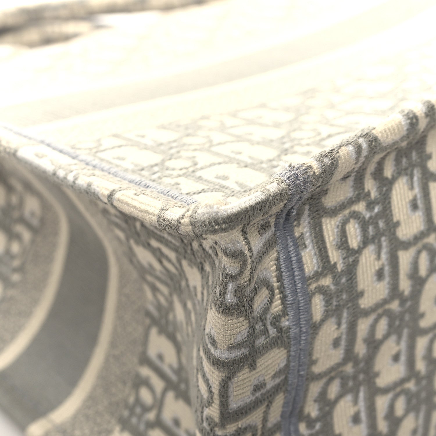 Christian Dior Oblique Medium Book Tote Grey 11 of 12