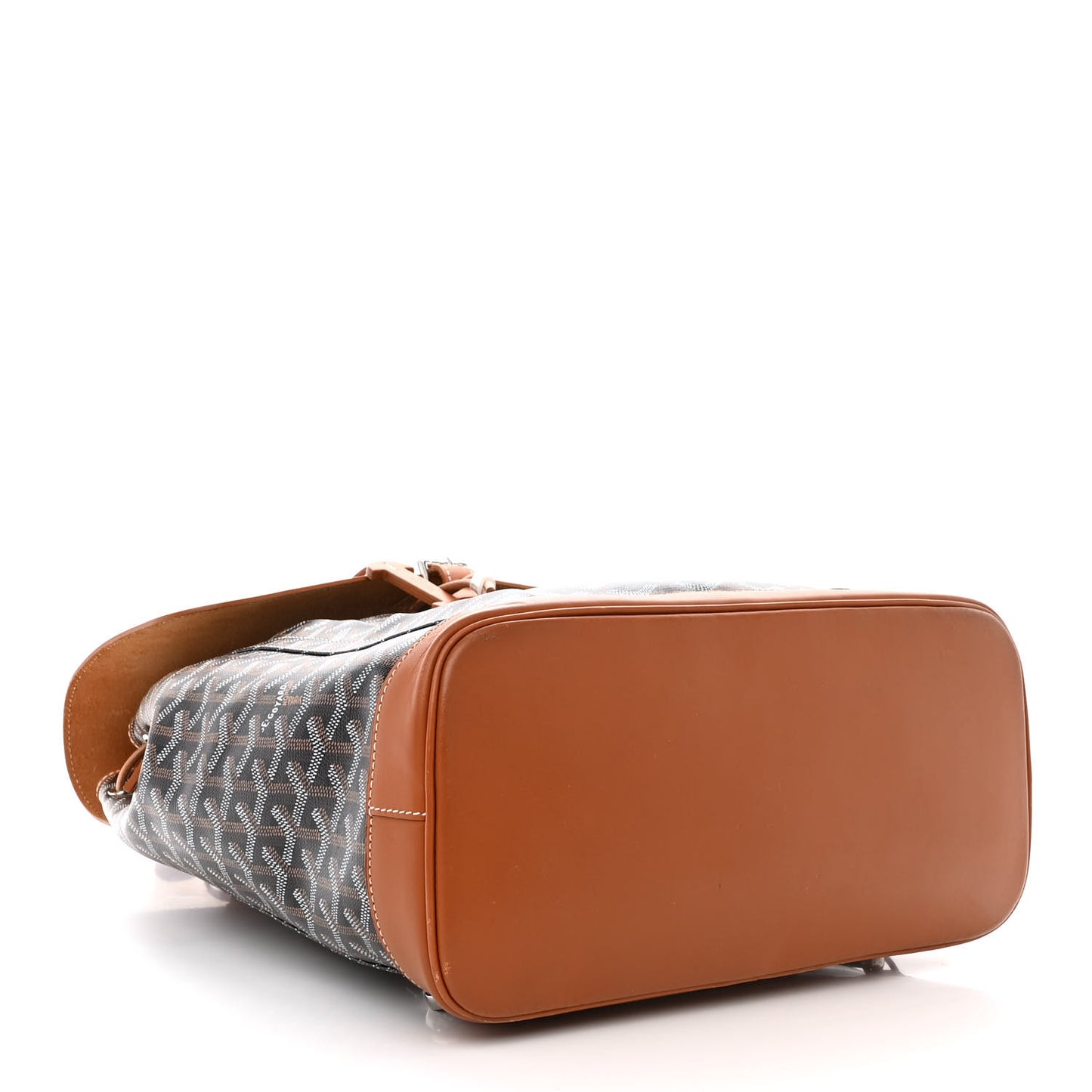 Goyardine Calfskin Alpin MM Backpack Gold Black