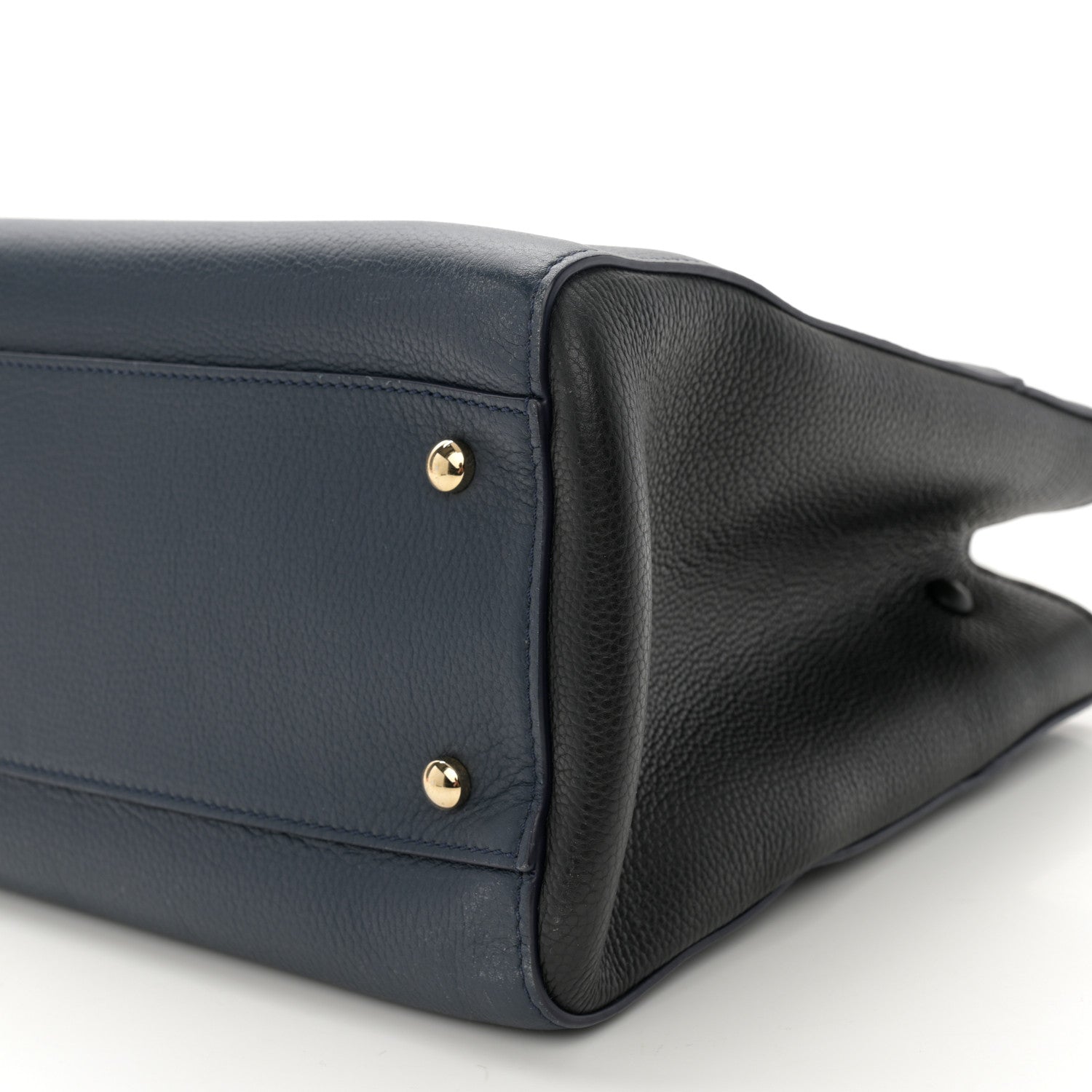 Chanel Grained Calfskin Neo Executive Shopper Tote Dark Blue Black 11 of 16