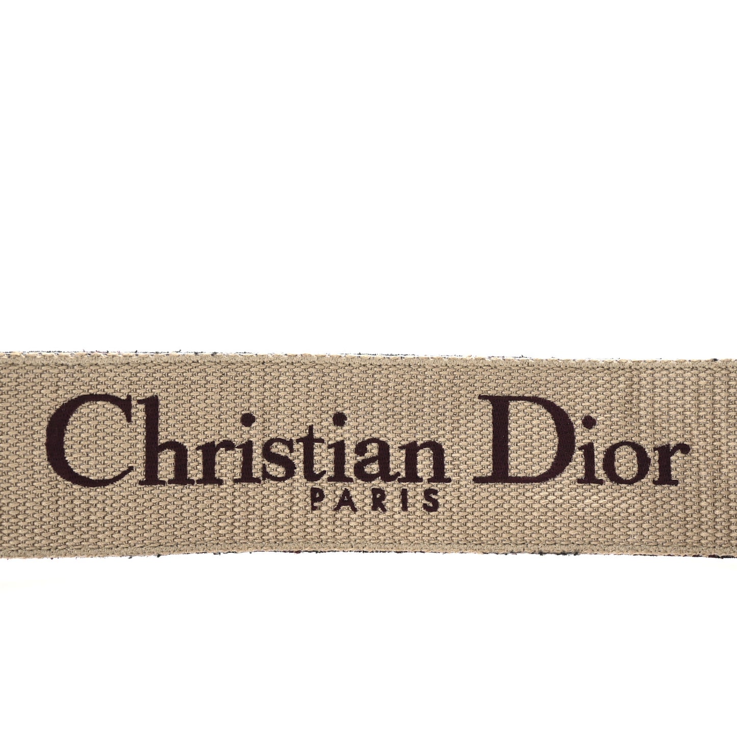Canvas Embroidered Shoulder Strap Burgundy