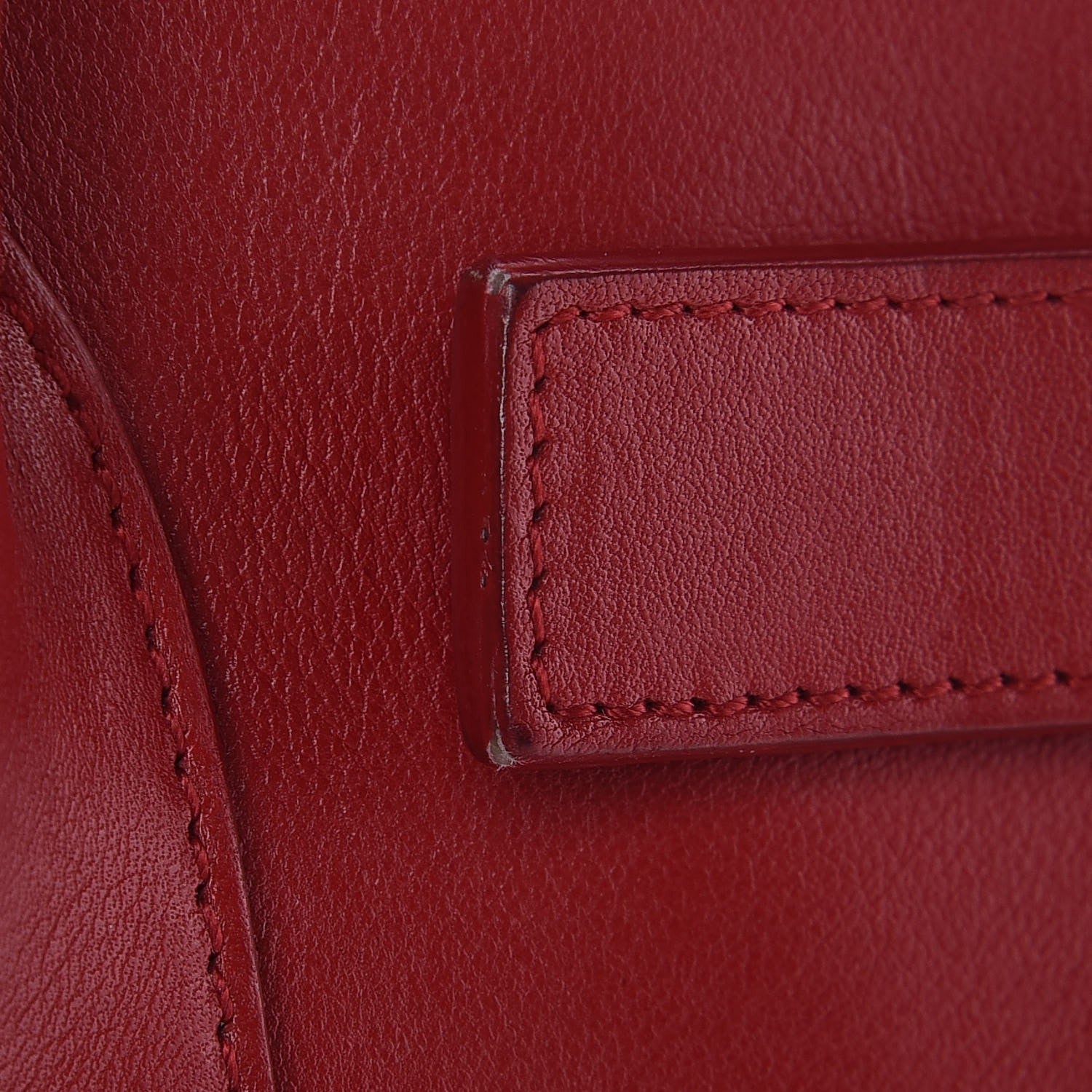Saint Laurent Calfskin Small Sac De Jour Lipstick Red 16 of 19