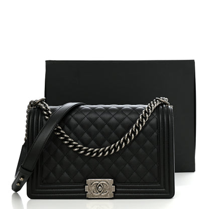 Chanel Caviar Quilted New Medium Boy Flap Black 11 of 11