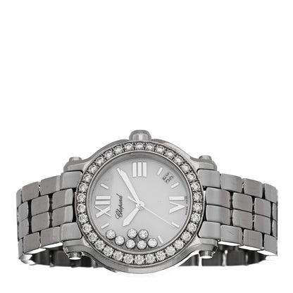 Chopard Stainless Steel 7 Diamond Bezel 36mm Happy Sport Quartz Watch 2 of 5