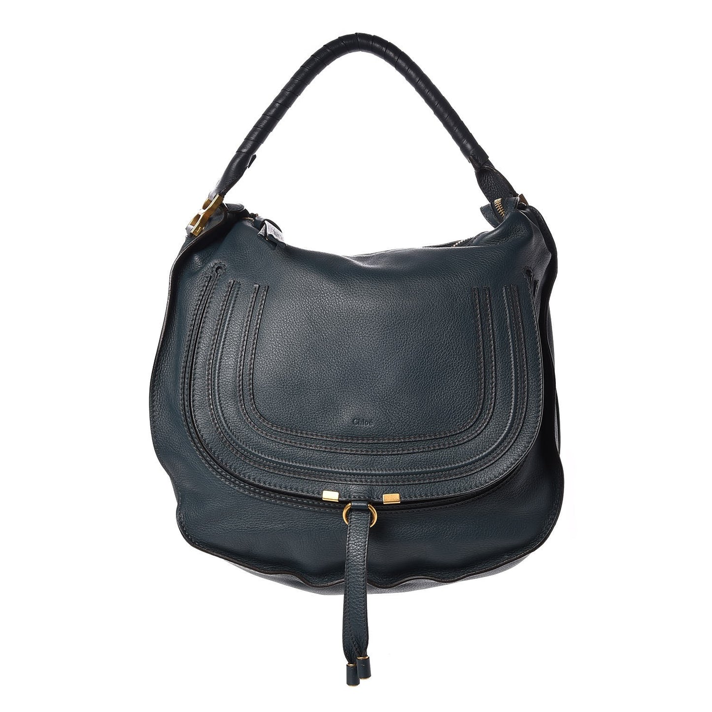 Calfskin Large Marcie Hobo Teal