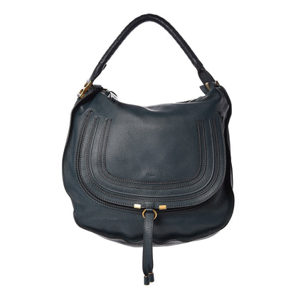 Chloe Calfskin Large Marcie Hobo Teal 1 of 11