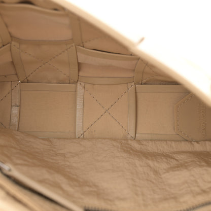 Bottega Veneta Paper Calfskin Maxi Intreccio Cassette Crossbody Bag Beige 5 of 14