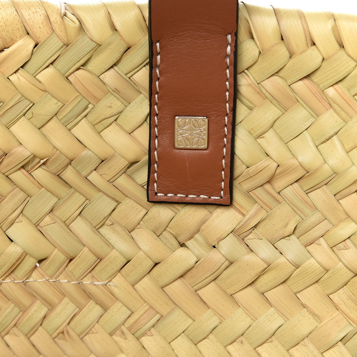 Raffia Basket Tote Bag Natural Tan