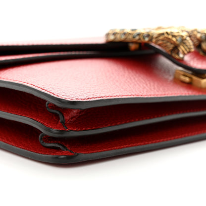 Gucci Dollar Calfskin Swarovski Crystal Small Dionysus Shoulder Bag Hibiscus Red 10 of 11