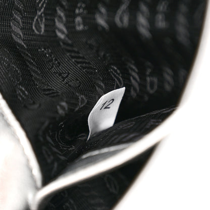 Prada Spazzolato Cleo Shoulder Bag Argento 7 of 10