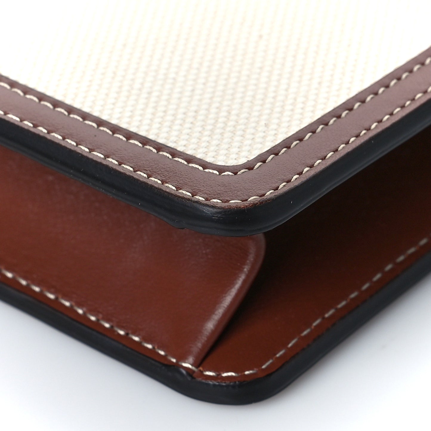 Canvas Calfskin TB Robin Bag Natural