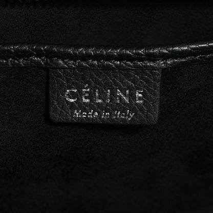 Celine Drummed Calfskin Nano Luggage Black 7 of 9
