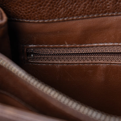 Chanel Caviar Flap Shoulder Bag Brown 12 of 34