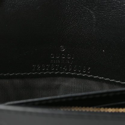Gucci Calfskin GG Matelasse Chain Wallet Black 6 of 8