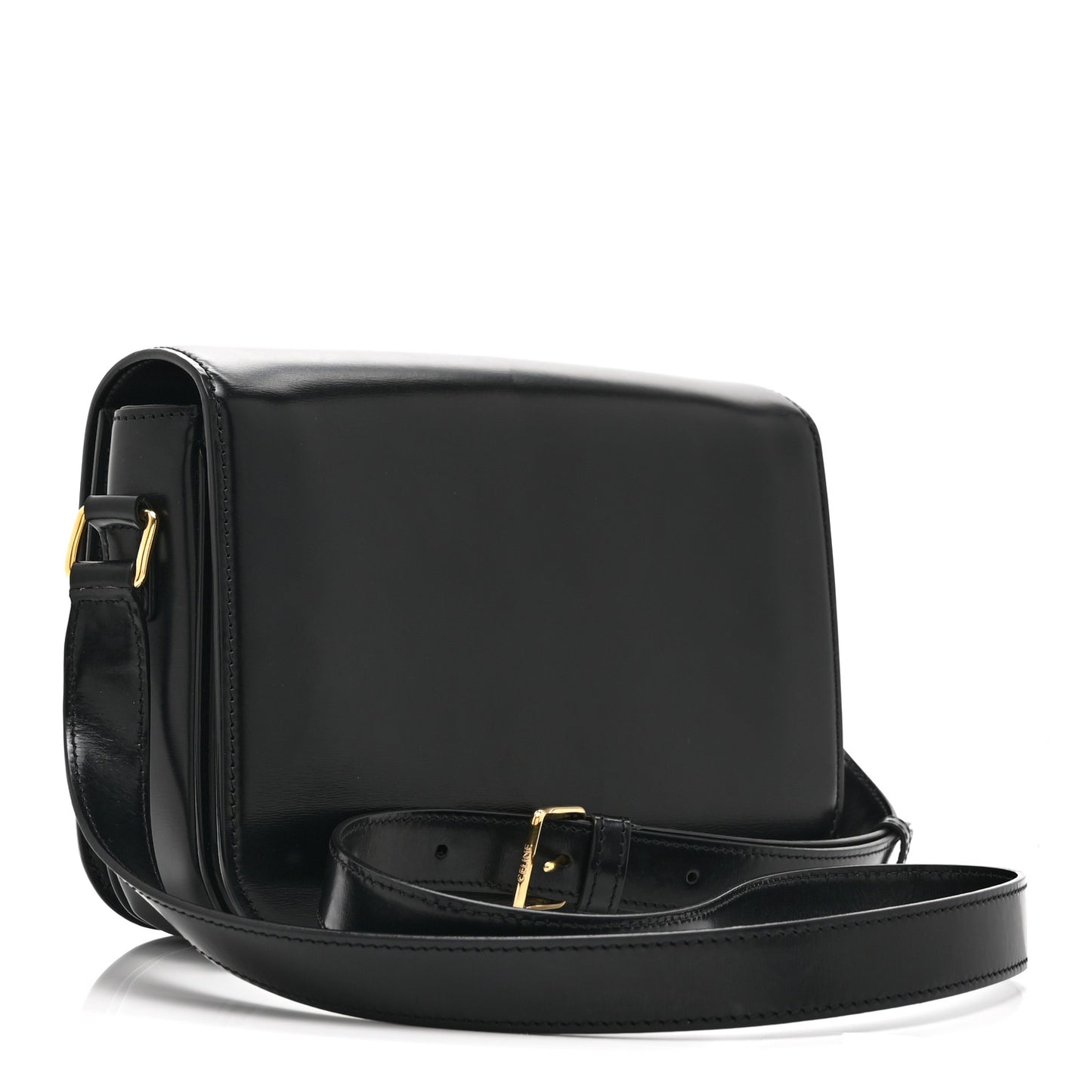 Shiny Calfskin Medium Triomphe Black