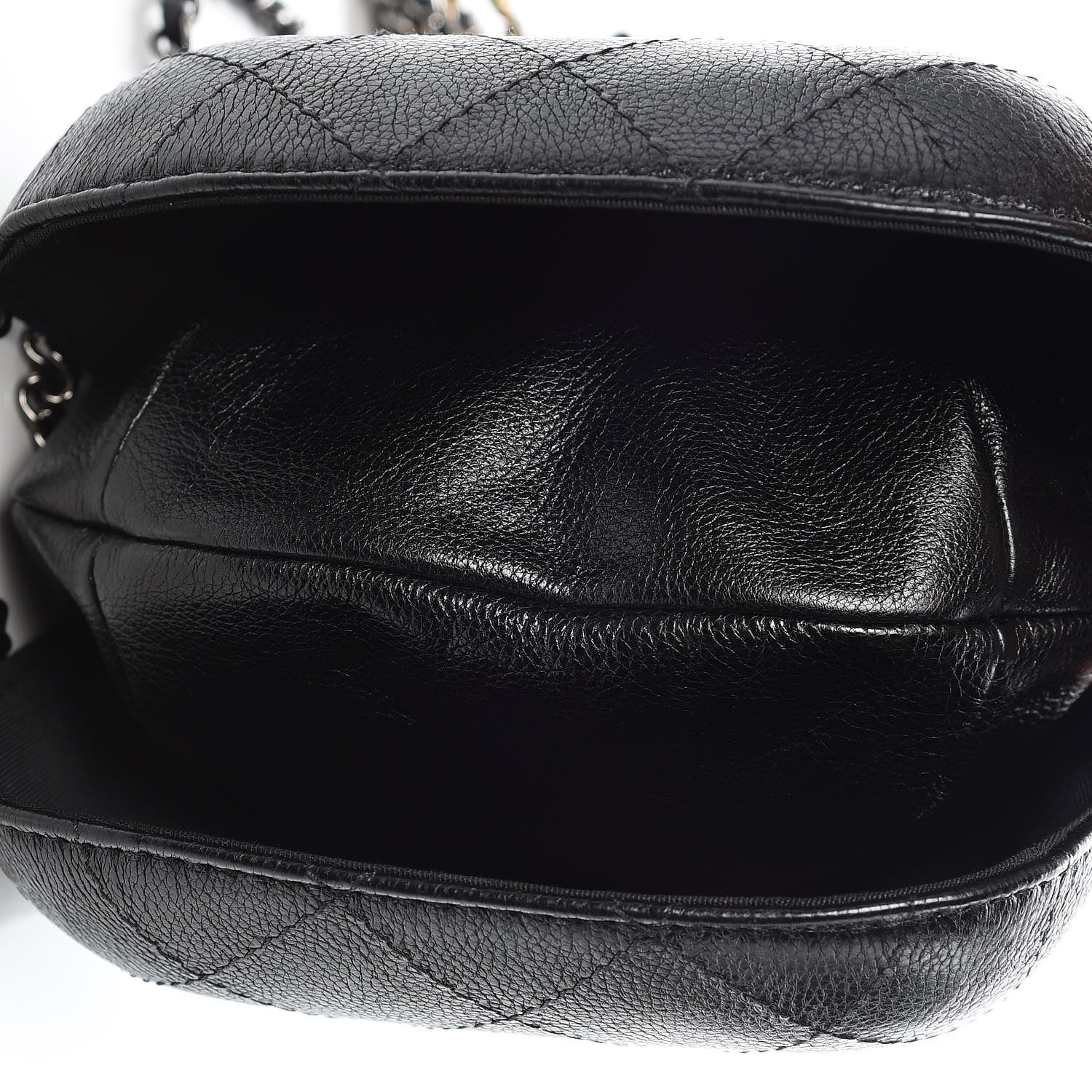 Chanel Calfskin Quilted Small Gabrielle Bucket Black 10 of 11
