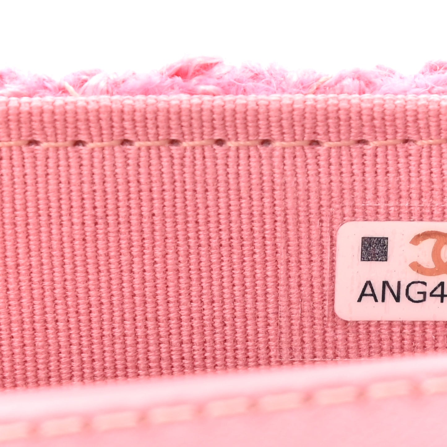 Tweed Quilted Flap Chain Waist Bag Pink
