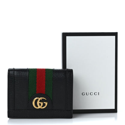 Gucci Calfskin Web Ophidia Card Case Black 9 of 9
