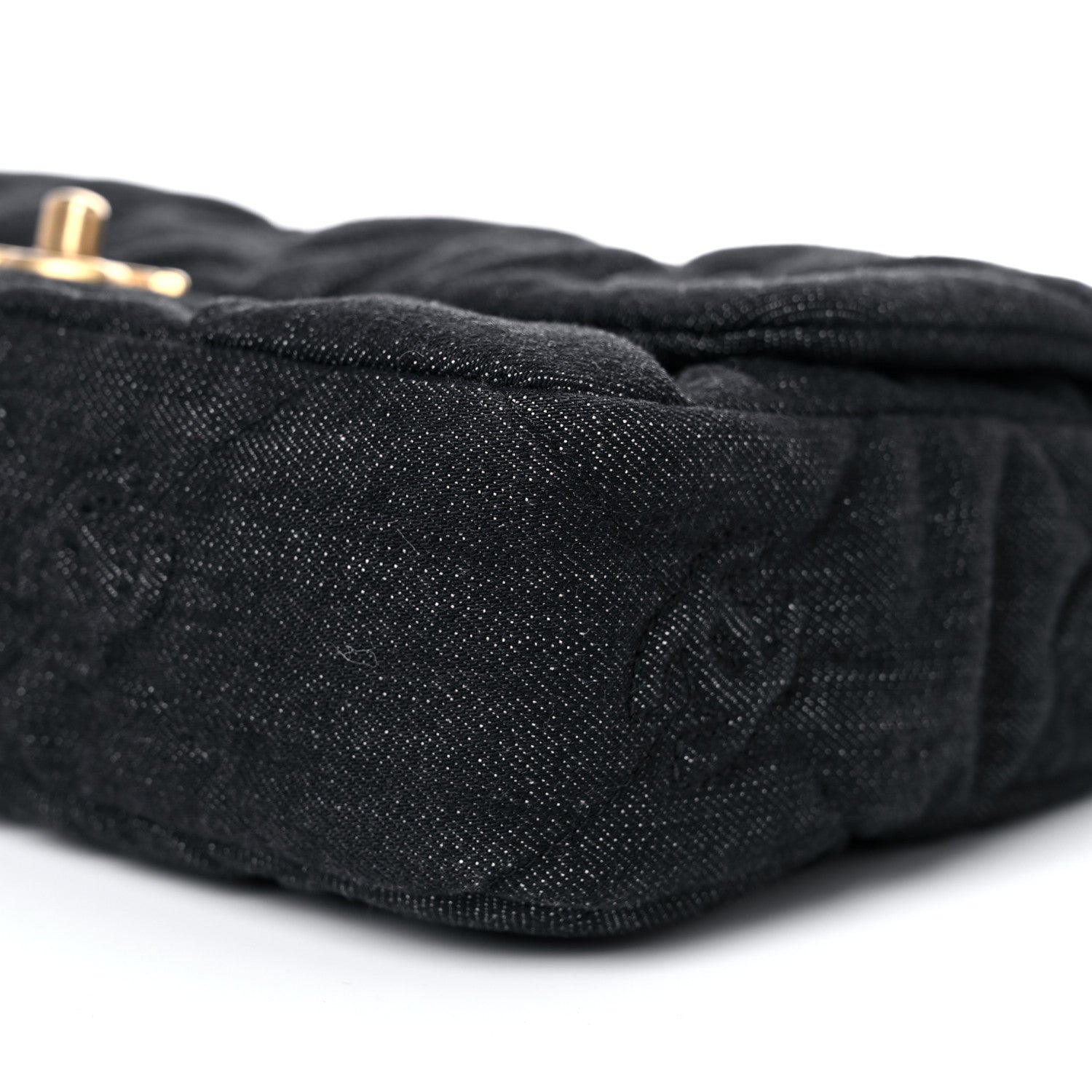 Chanel Denim Quilted Medium Funky Town Flap Black 9 of 10