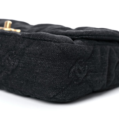 Chanel Denim Quilted Medium Funky Town Flap Black 9 of 10