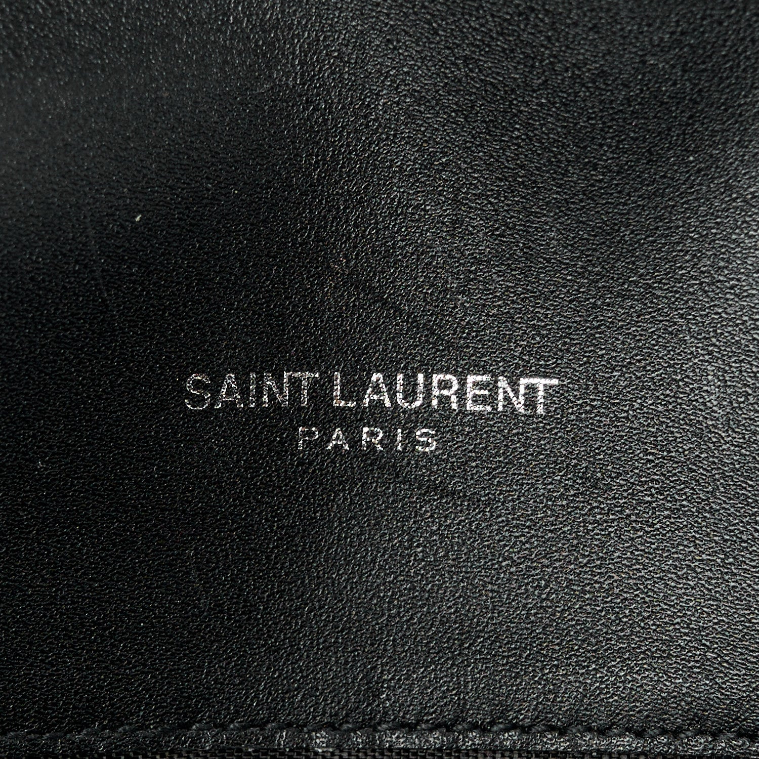 Saint Laurent Smooth Calfskin Classic Monogram Kate Tassel Chain Wallet Black 6 of 11