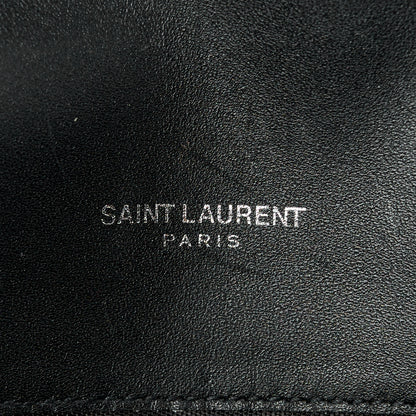 Saint Laurent Smooth Calfskin Classic Monogram Kate Tassel Chain Wallet Black 6 of 11