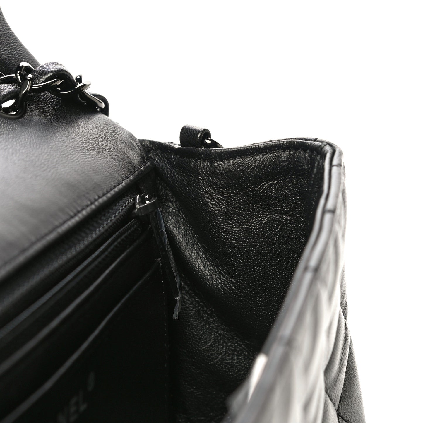 Lambskin Quilted Mini Rectangular Flap So Black