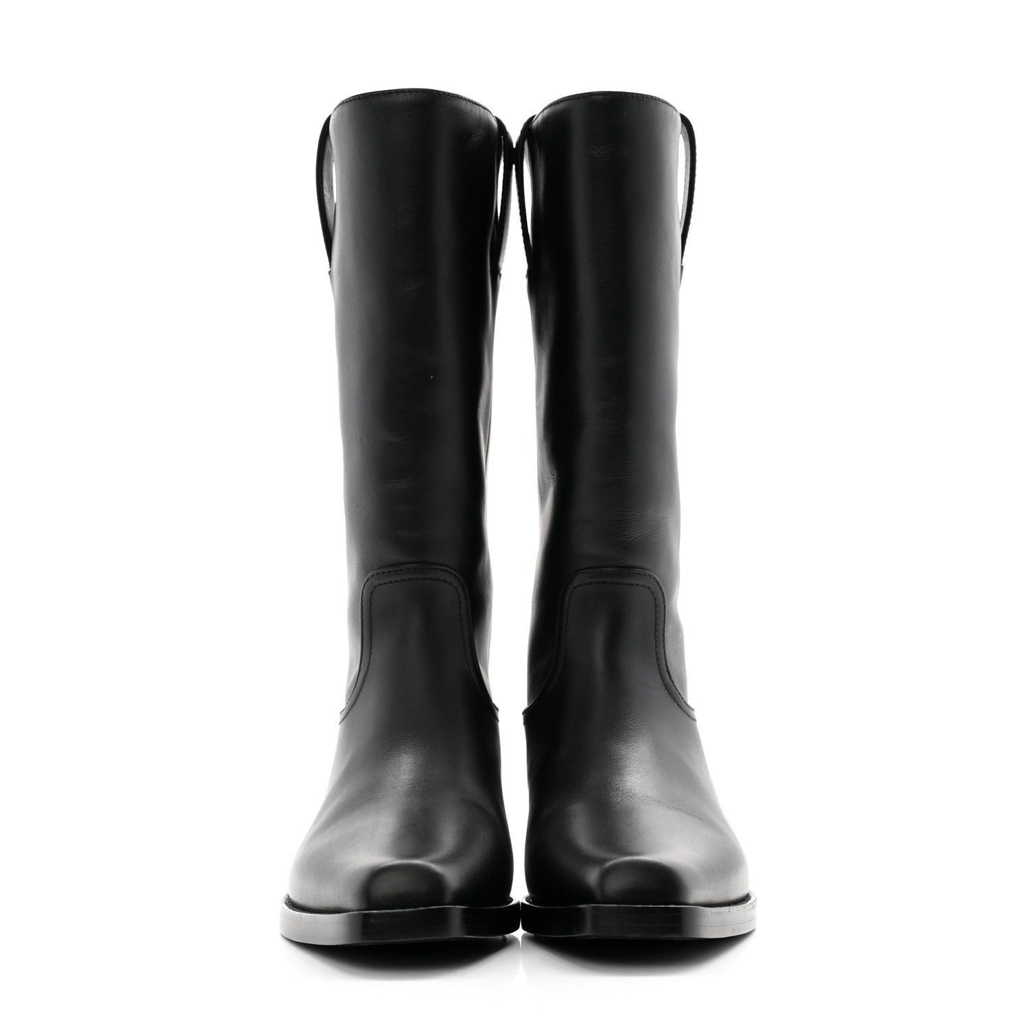 Chanel Calfskin CC High Boots 37 Black 2 of 10