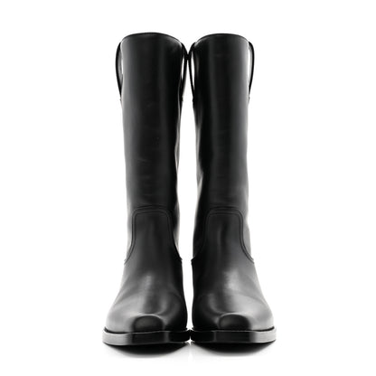 Chanel Calfskin CC High Boots 37 Black 2 of 10