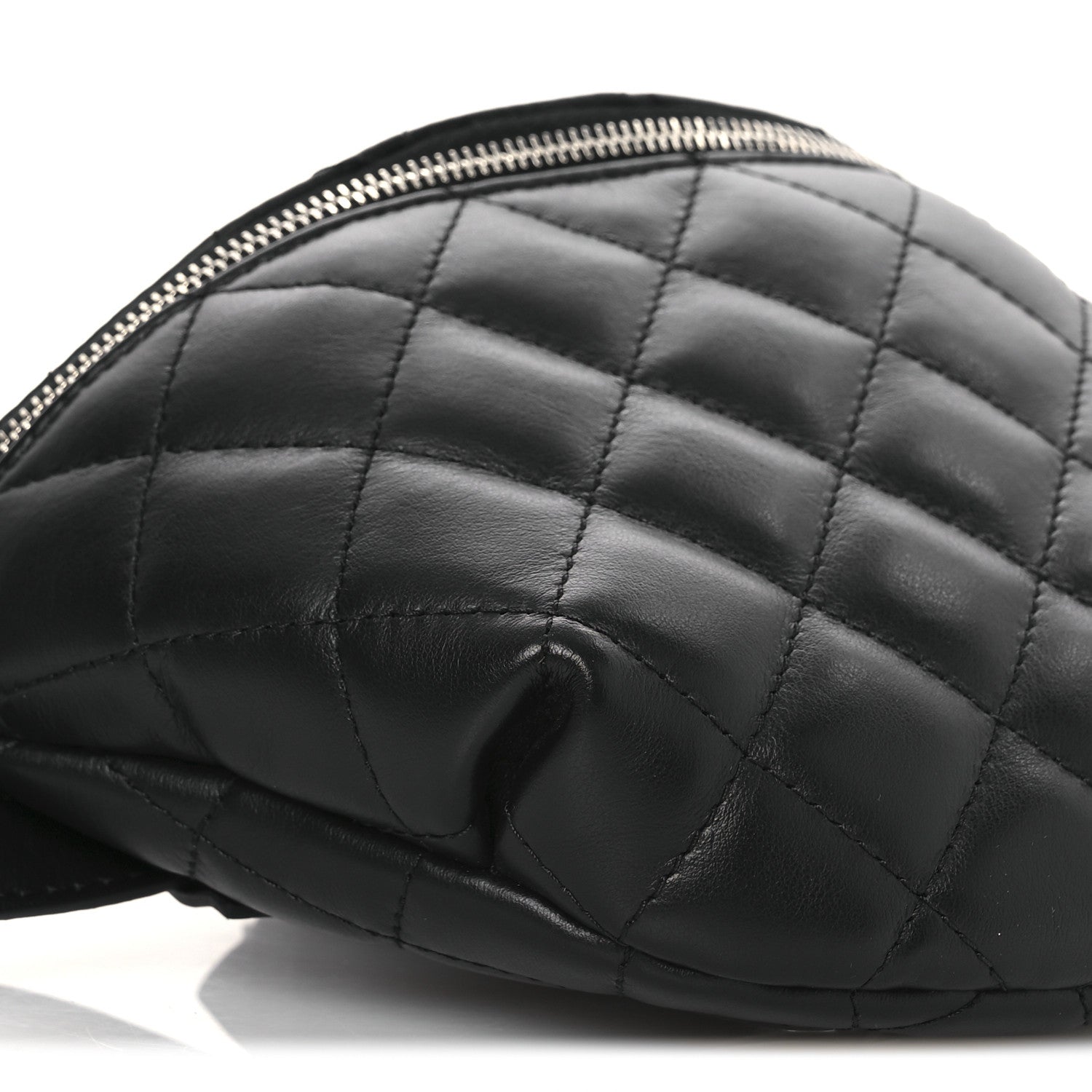 Chanel Calfskin Quilted Waist Belt Bag Black 9 of 11