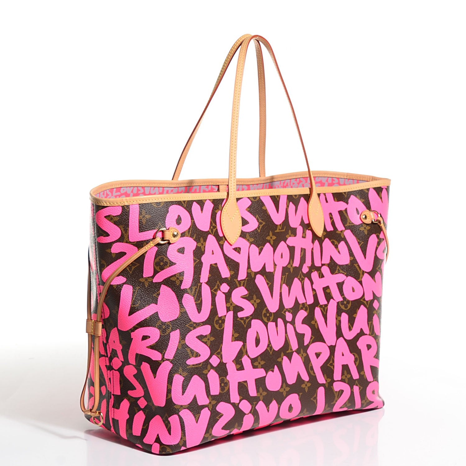 Louis Vuitton Monogram Graffiti Neverfull GM Fuchsia 3 of 7
