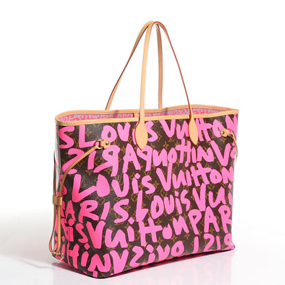 Louis Vuitton Monogram Graffiti Neverfull GM Fuchsia 3 of 7
