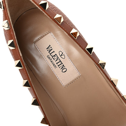 Valentino Garavani Pebbled Calfskin Rockstud 85mm Pumps 36 Cuoio 8 of 10
