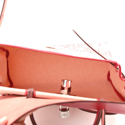 Hermes Vache Hunter Toile Pegase Pop Herbag Zip Retourne 31 PM Rouge Piment 6 of 12