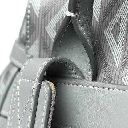 Christian Dior Coated Canvas CD Diamond Flap Backpack Gray 10 of 11